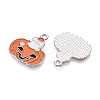 Halloween Theme Alloy and Enamel Pendants ENAM-T021-31J-02P-2