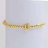 Brass Beaded Stretch Bracelets for Women FS-WG560D0-21-1