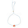 Daisy Charm Glass Seed Bead Slider Bracelets JL6020-2-1