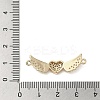 Brass Micro Pave Clear Cubic Zirconia Connector Charms KK-M275-19G-3