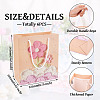6Pcs Rectangle Paper FLower Gift Bags with Rope Handles ABAG-TA0001-29B-3