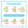 360Pcs 6 Styles Alloy Spacer Beads FIND-UN0007-01G-3