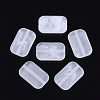 Transparent Frosted Acrylic Beads X-FACR-N004-011A-1
