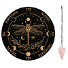 AHADEMAKER 1Pc Cone/Spike/Pendulum Natural Rose Quartz Stone Pendants DIY-GA0004-24A-1