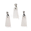 Natural Quartz Crystal Faceted Pendants G-F774-02A-1