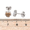 Tarnish Resistant 304 Stainless Steel Kitten Stud Earrings EJEW-F227-08P-2