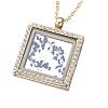 Alloy Photo Frame Magnetic Pendants ALRI-WH0002-24LG-RS-1