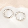 Brass Huggie Hoop Earrings Earrings KK-CBA8A92-03P-3