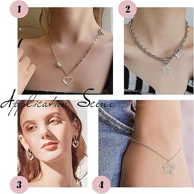 24Pcs 4 Style Alloy Pendants ALRI-FH0001-07-1