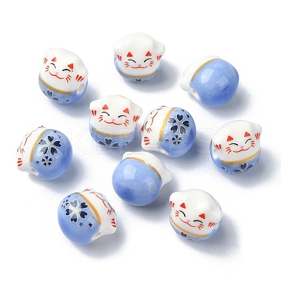 Handmade Porcelain Beads PORC-YW0001-09B-1