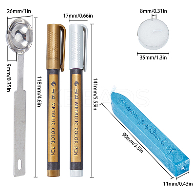 CRASPIR Sealing Wax Sticks DIY-CP0002-27-1