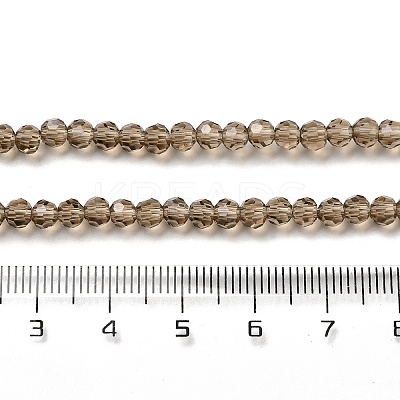 Transparent Glass Beads Strands EGLA-A035-T4mm-D16-1