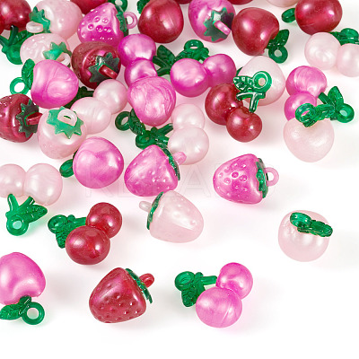 36Pcs 9 Styles Resin Pendants CRES-TA0001-49-1