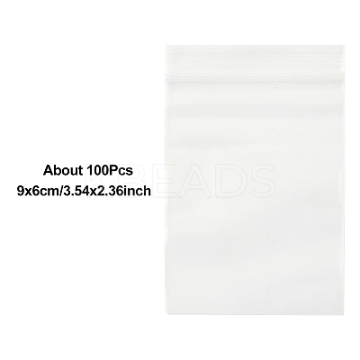 100Pcs Plastic Zip Top Bags OPP-YW0001-07C-1