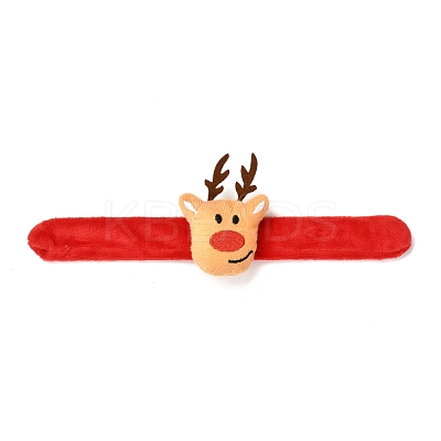 Christmas Slap Bracelets BJEW-B012-02-1