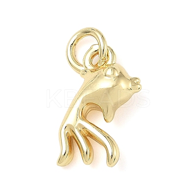 Brass Pendants ZIRC-I356-20G-1