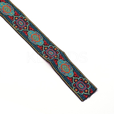 Ethnic Style Embroidery Polyester Ribbons OCOR-WH0066-07B-1