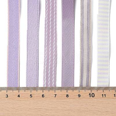 18 Yards 6 Styles Polyester Ribbon SRIB-Q022-B01-1