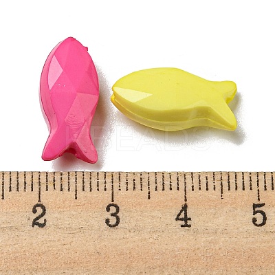 Opaque Acrylic Beads X-PACR-C006-17-1