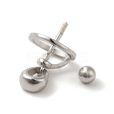 Anti-Tarnish Rhodium Plated 925 Sterling Silver Locket Style Planet Pinch Bails LS-STER-NH0001-55A-P-1