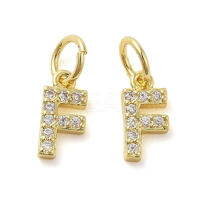 Brass Micro Pave Cubic Zirconia Pendants KK-M273-02G-F-1