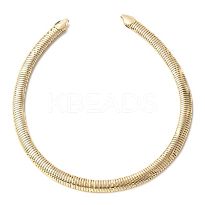 Iron Open Cuff Snake Chain Choker Necklaces for Women NJEW-M085-04G-1