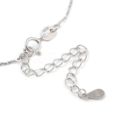 925 Sterling Silver Necklace STER-Z009-18P-1
