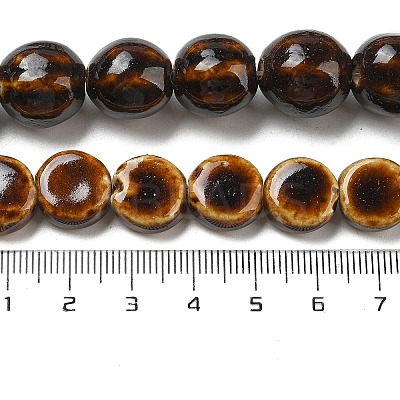 Handmade Porcelain Beads Strands PORC-B002-19D-1