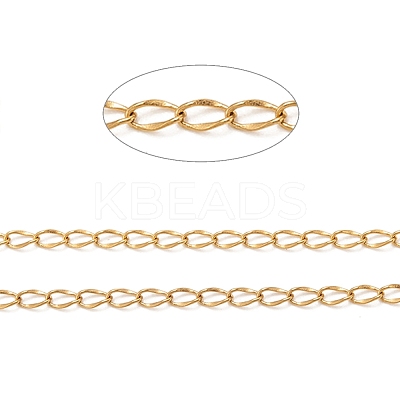 3.28 Feet Ion Plating(IP) 304 Stainless Steel Twisted Chains X-CHS-H007-16G-1