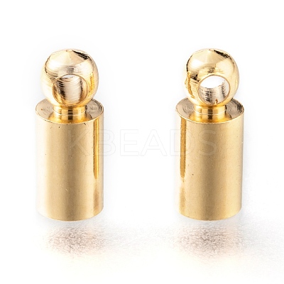 Brass Cord Ends KK-H759-42A-G-1
