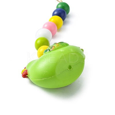 Easter Theme Plastic Hen Pendant Decorations HJEW-TAC0013-15B-1