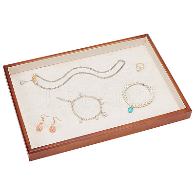 Rectangle Spray Painted Wooden Jewelry Display Trays FIND-WH0152-187A-1