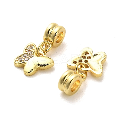 Rack Plating Brass Micro Pave Cubic Zirconia Charms KK-S398-04A-1