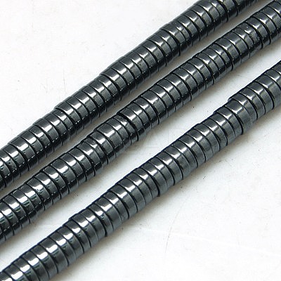 Non-magnetic Synthetic Hematite Beads Strands G-K011-4x1mm-04-1