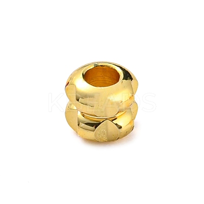 Rack Plating Brass Beads KK-A196-03G-1