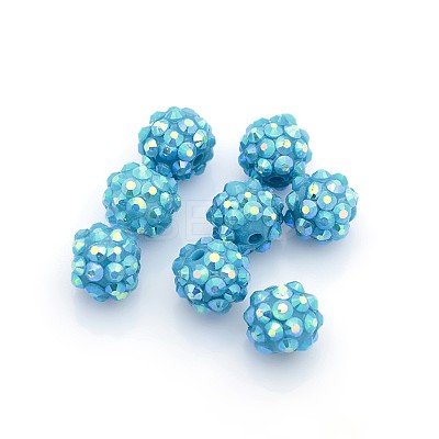 Resin Rhinestone Beads RESI-S256-12mm-SAB17-1