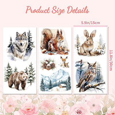 3 Sheets 3 Styles PVC Waterproof Decorative Stickers DIY-WH0404-335-1