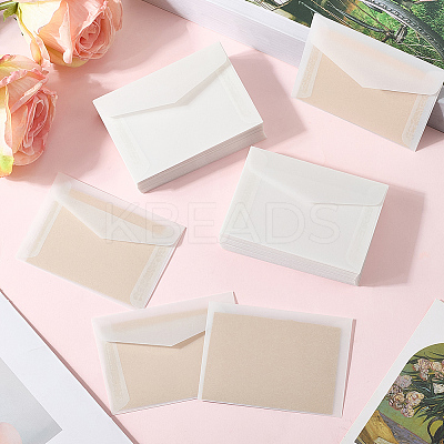 100Pcs Blank Paper Envelopes AJEW-CP0009-01-1