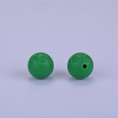 Round Silicone Focal Beads SI-JX0046A-100-1