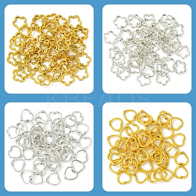 50Pcs Tibetan Style Alloy Bead Frame TIBEB-FS0001-11AS-1