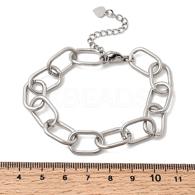 Brass Cable Chain Bracelets for Women BJEW-H639-07P-1