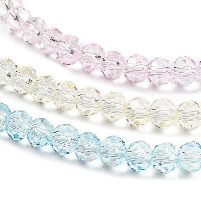 Transparent Painted Glass Beads Strands X1-DGLA-A034-T4mm-A21-1
