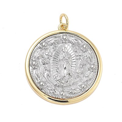 Brass Pendants KK-Q006-25G-1