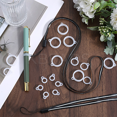 5Pcs Rubber Lanyard Straps DIY-GF0008-20-1