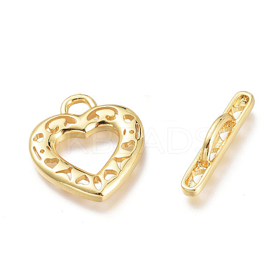 Brass Toggle Clasps KK-Q764-05G-1