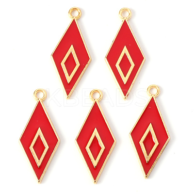 Alloy Enamel Pendants X-ENAM-N054-34D-RS-1