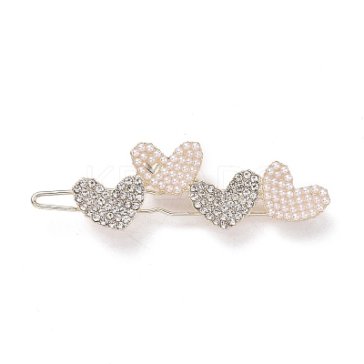 Alloy Crystal Rhinestone Hair Barrettes LS-PHAR-Z003-10LG-1