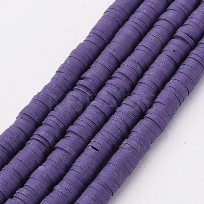 Handmade Polymer Clay Bead Strands CLAY-T002-6mm-39-1