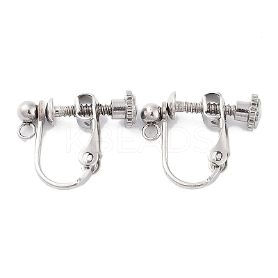 Non-Tarnish 316 Stainless Steel Clip-on Earring Findings STAS-K274-09P-1