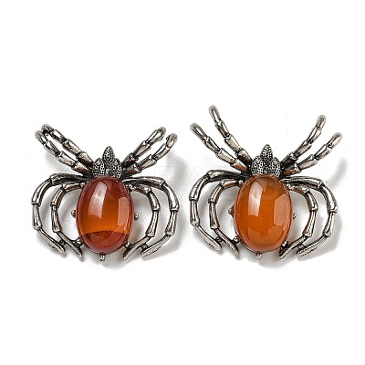 Dyed & Heated Natural Carnelian Pendants G-G147-05AS-06-1